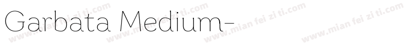 Garbata Medium字体转换